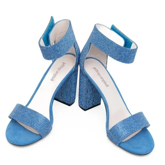 Jeffrey Campbell - Blue Sparkly‎ Lindsay Heel - Picture 6 of 13